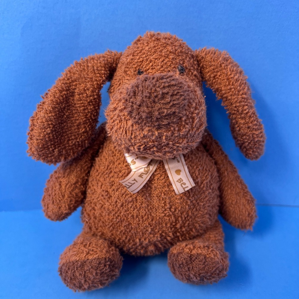 Prestige Belly Flops Ditto Dog 6 Inch Brown Terry Cloth Bean Bag Plush 2447